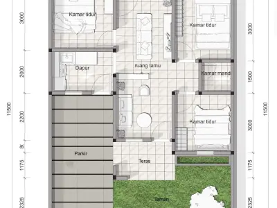 3d House type 54  3D print model
