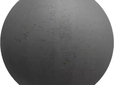 PBR Worn Dark Concrete Plaster Texture