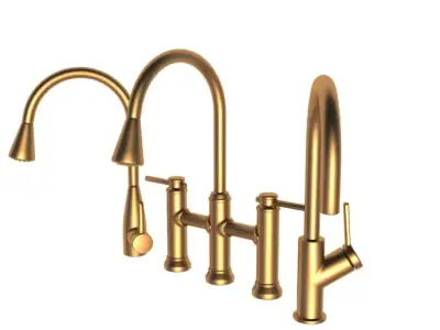 kitchen taps 3D model