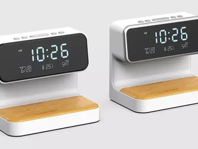 Wireless charging lamp 3D model