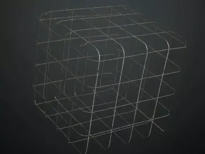 Square Metal Perforated PBR Seamless Texture