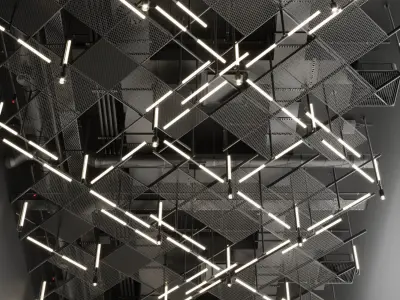 Industrial ceiling 6 3D model