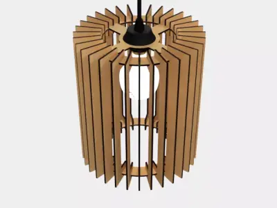 CEILING LIGHT LAMP 3D PRINT AND LASER CUT FILES MODEL 1 3D print model