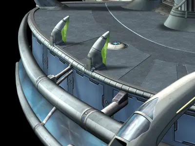 Spaceship - Human Scene 01 3D model
