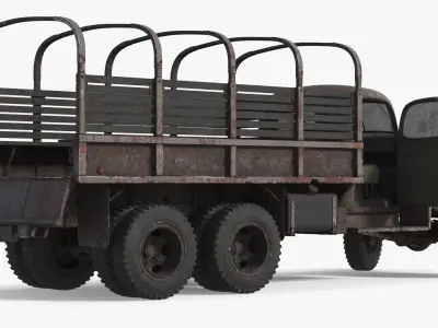  Classic WW2 Supply Truck Worn Rusted Rigged 