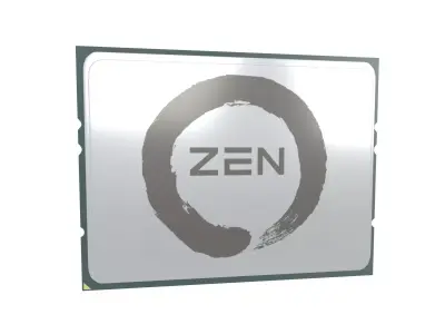 AMD TR4 CPU Zen V1 001 3D model