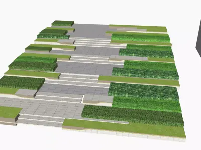 19 Innovative Landscape Step Designs for Green Areas 3D model