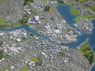 Galway  Low-poly 3D model