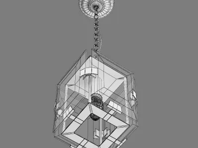 713217 Novara Lightstar hanging chandelier 3D model