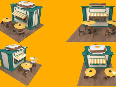 Low Poly City Pack Low-poly 3D model