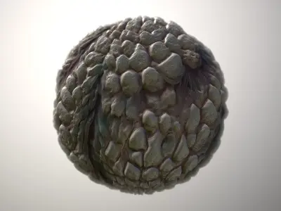 Material Skin Monster 30 Seamless PBR Texture Texture