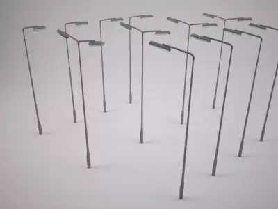 Urban street light 3D model