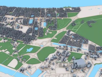 City Map 3D model purchase