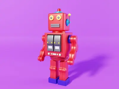 Toy Robot 3D model get
