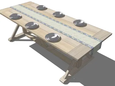 Dining Table 1 3D model
