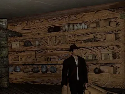 Indiana Jones Barnett College secret collection Low-poly 3D model