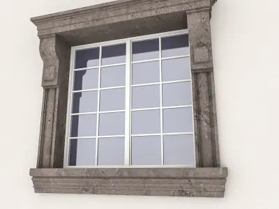 Window Frame 11 Low-poly 3D model