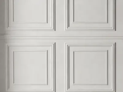 Classic 3D Wall Panel Elegant Design for Interior Decor 3D model