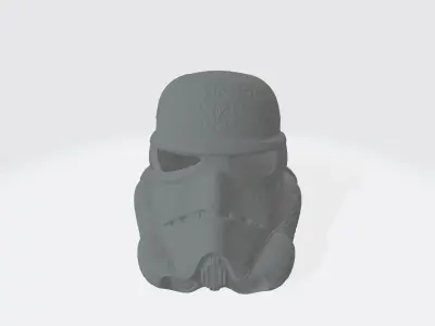 Carved Trooper Helmet 3D print model 3D model