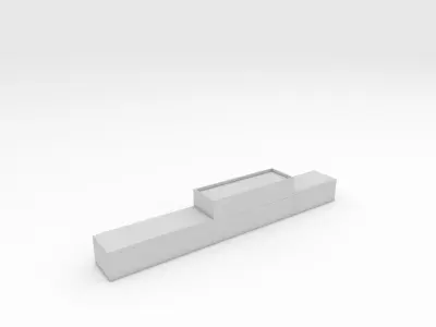 Bench Park 15 Low-poly 3D model
