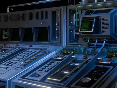 Sci-fi Control Panels 3D model