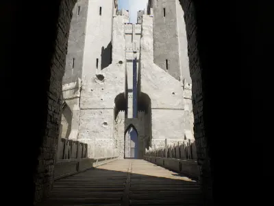 Castle Low-poly 3D model