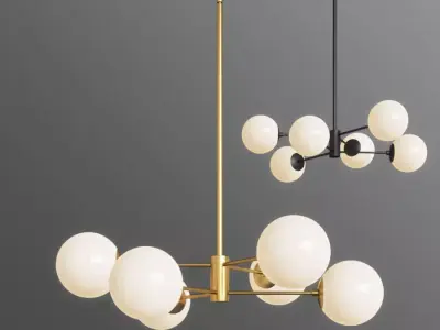 Bellago 6 Light Chandelier Allmodern 3D model