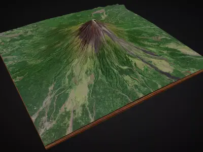 Mayon Volcano 3D model