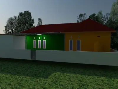classic tropical building Free 3D print model