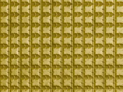 Golden Metal Sci-Fi PBR Seamless Texture
