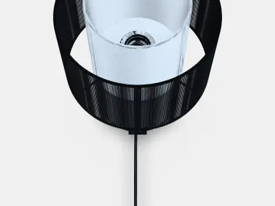 SYMFONISK Speaker lamp w Wi-Fi textile shade Low-poly 3D model