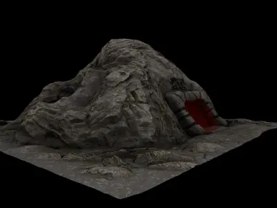Cave Enterance 2 3D model
