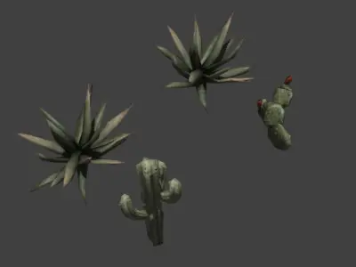 Trees and Bushes Pack Optimized Low-Poly Nature Assets Low-poly 3D model