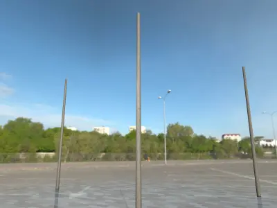 Wooden Pole - Object 017 Low-poly 3D model