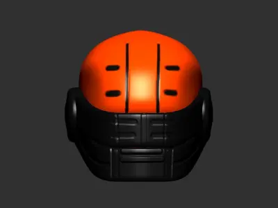 helmet high poly sculpt 3d printable ver 7 3D model 3D model 132