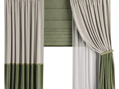 Curtain Set M65 3D model