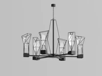 Pendant chandelier PROGETTO 3D model