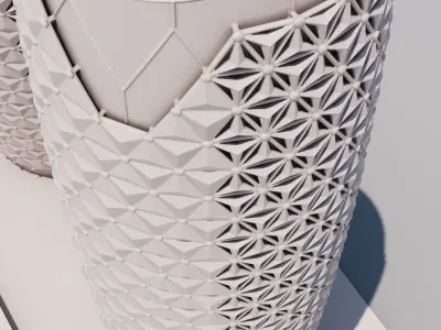 Al Bahar Towers ABU DHABI  3D print model