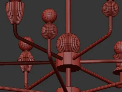 Jax Chandelier 3D model