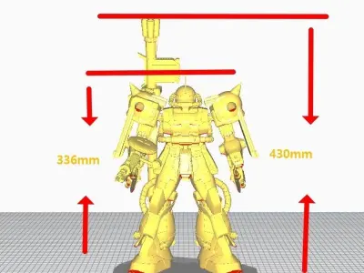ZAKU 2 MS-06S 3D print model