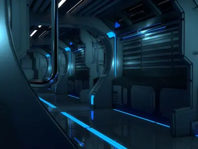 Sci Fi Corridor 3D model