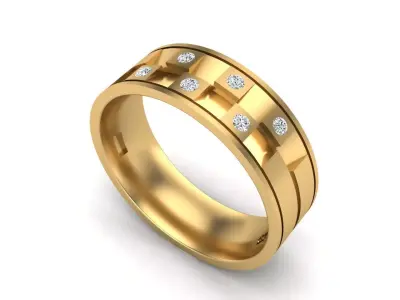 Jewelry ring 333 3D print model