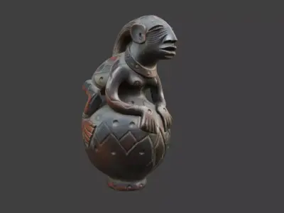 Mystical Vessel Low-poly 3D model