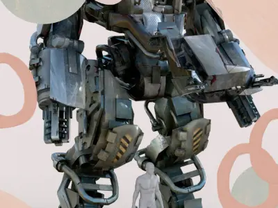 Robot Avenger in obj and fbx formats 3D model