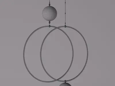 pendant ring light 3D model
