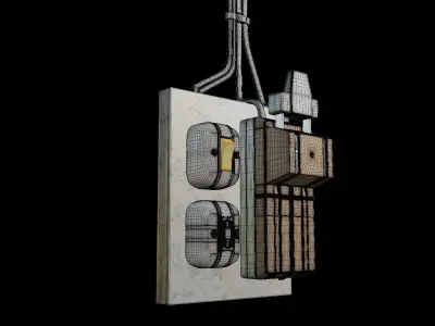 Light and Switch 3D model