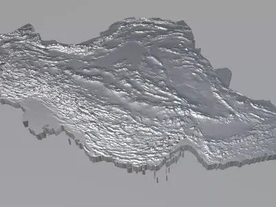 Iran Terrain Country 3D model