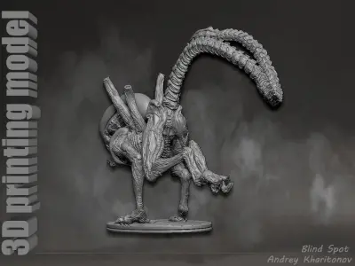 Alien dog 3D print model