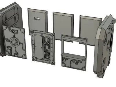 Modular Armoured Container 3D print model