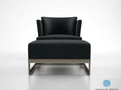 Avenue Road St John street armchair 3D model